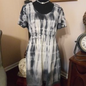 Tye dyed elastic waist dress Sz M
